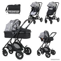 Универсальная коляска Lorelli Sena 2021 (3 в 1, серый мрамор)