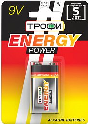

Батарейка Трофи Energy Power 6LR61-1BL 1шт