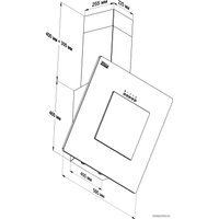 Кухонная вытяжка Backer AH60A-G6L200 White Glass
