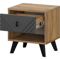 Тумба Mio Tesoro Байкал (дуб золотистый/графит)