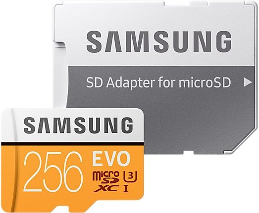 

Карта памяти Samsung Evo microSDXC 256GB + адаптер