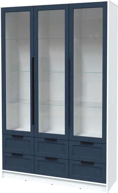 

Шкаф-витрина Интерлиния Концепт Тренд КТ-ШВ3 (белый платинум/дуб королевский)