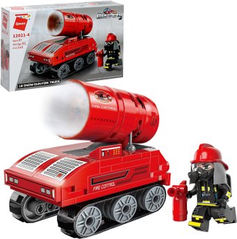 Конструктор Qman Огнеборцы. Пожарная машина 12021