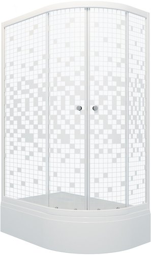 Душевой уголок Triton Коралл В1 120x80 L (мозаика)