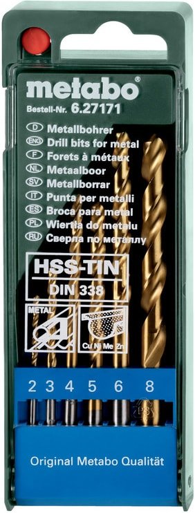 

Набор сверл Metabo 627171000 (6 предметов)