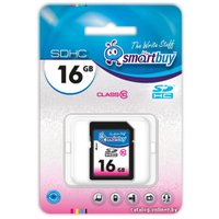 Карта памяти SmartBuy SDHC (Class 10) 16 Гб (SB16GBSDHCCL10)