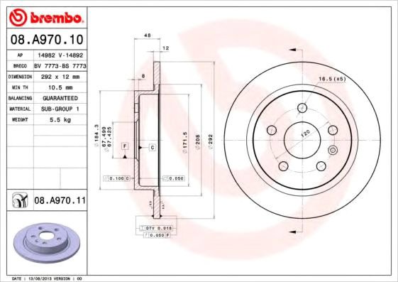 

Brembo 08A97011