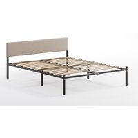 Кровать Домаклево Лофт с мягкой спинкой 160x200 (черный/светлый)