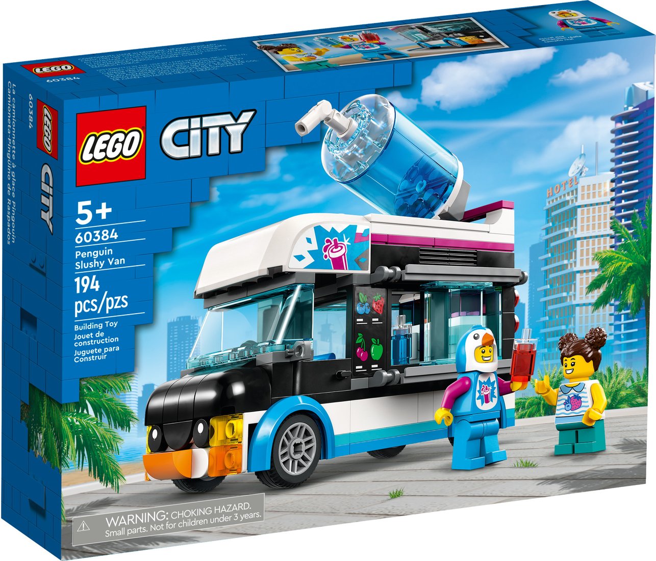 

Конструктор LEGO City 60384 Фургон для шейков Пингвин