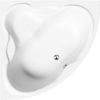 Ванна Lauter Riviera 150x150 21050150 (с ножками, лицевым экраном и сифоном 21Y32001 матовый черный)