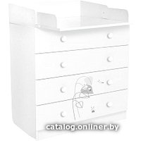 Детский комод Polini Kids French 1580 Amis (белый)