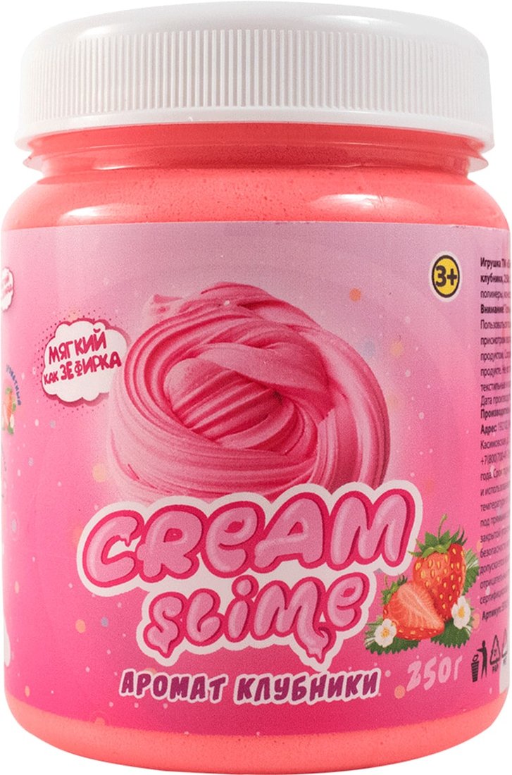 

Слайм Slime Cream-Slime с ароматом клубники SF02-S
