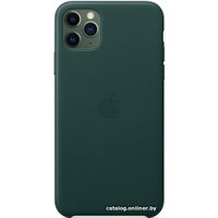 Чехол для телефона Apple Leather Case для iPhone 11 Pro Max (зеленый лес)