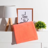 Плед Экономь и Я 7584262 150x200 (коралловый, 160 г/м2)