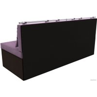 Диван Лига диванов Метро 114109 (микровельвет сиреневый/коричневый)