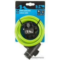 Тросовый велосипедный замок M-Wave S 10.18 (зеленый)