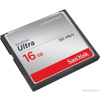 Карта памяти SanDisk Ultra CompactFlash 16GB (SDCFHS-016G-G46)