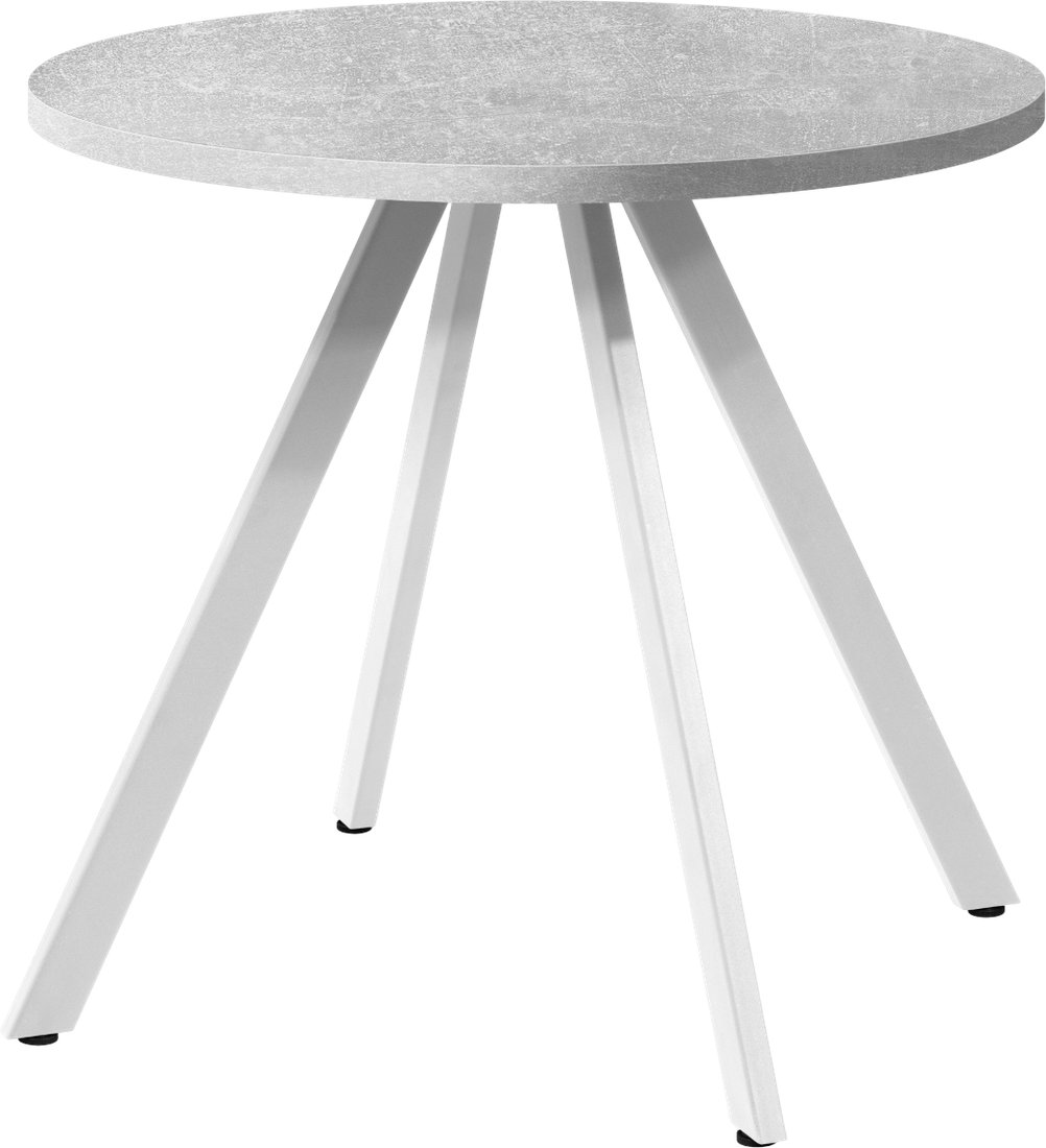 

Обеденная группа Millwood Олесунн D80x80x75 (бетон/металл белый)