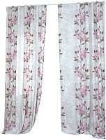 

Комплект штор Delfa СШД-050 Flowers/16 (160x250, цикламен цветы)