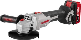 Угловая шлифмашина Crown CT23001-125HX-4 BMC (с 2-мя АКБ)