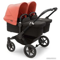 Универсальная коляска Bugaboo Donkey 5 Twin (Black/Black/Sunrise Red)