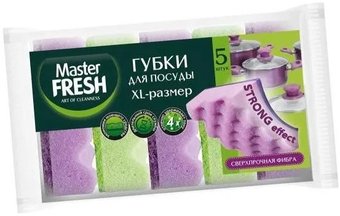 Губка Master Fresh XL-размер Strong effect (5 шт)