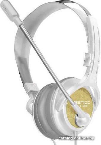 Наушники Senicc ST-908 (белый/золотистый)