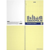 Общая тетрадь Erich Krause Megapolis. Yellow Concept 49804 (80л, клетка)