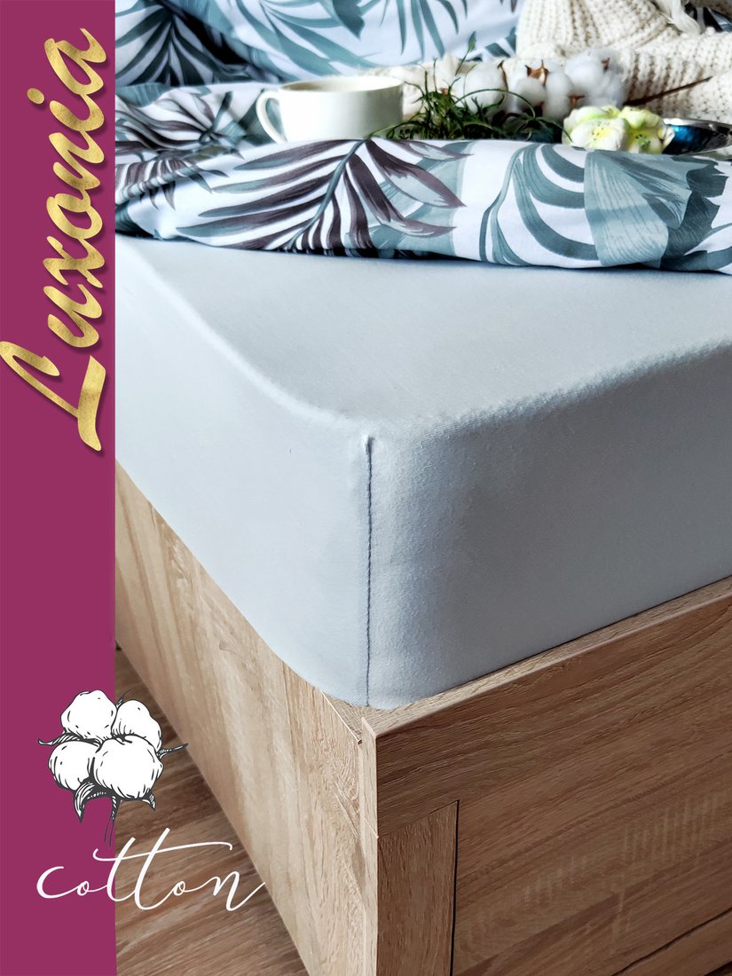 

Постельное белье Luxsonia Трикотаж на резинке 120x200 Мр0010-10 (светло-серый)