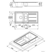 Кухонная мойка Smeg LZ102AV2