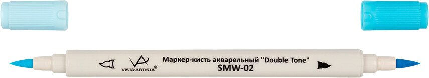 

Маркер художественный Vista-Artista Double Tone SMW-02 (07 голубой)