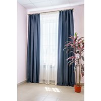 Комплект штор Decoretto Блэкаут двухсторонний Сталь БДГС-K1-3А 2.75x2.7 м (графит/серый, 2 шт)