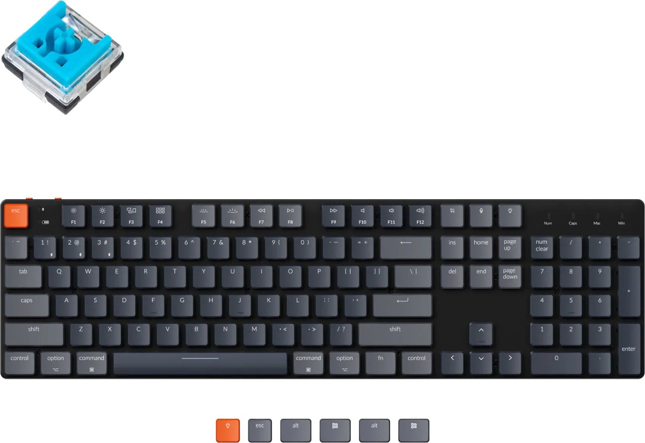 

Клавиатура Keychron K5 SE RGB K5SE-E2-RU (Keychron Low Profile Optical Blue)