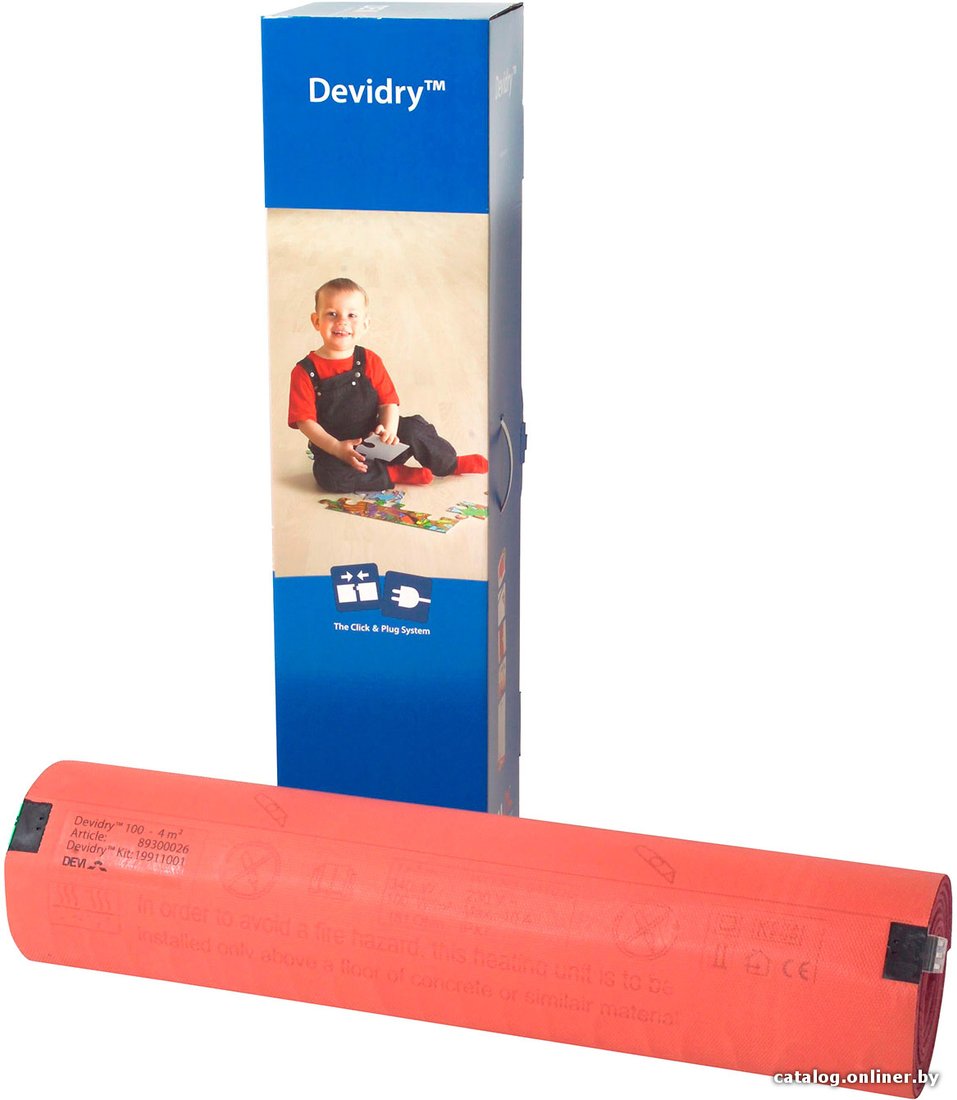 Нагревательный мат DEVI DEVIdry 100 4 кв.м. 340 Вт