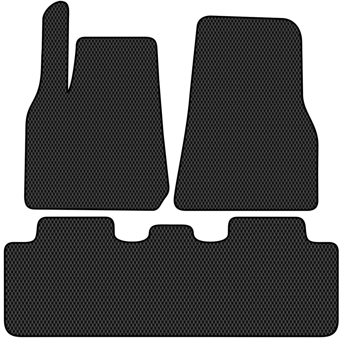 

Комплект ковриков для авто Alicosta Tesla Model Y I (suv) 2019 - Н.В. (черный, ромб)