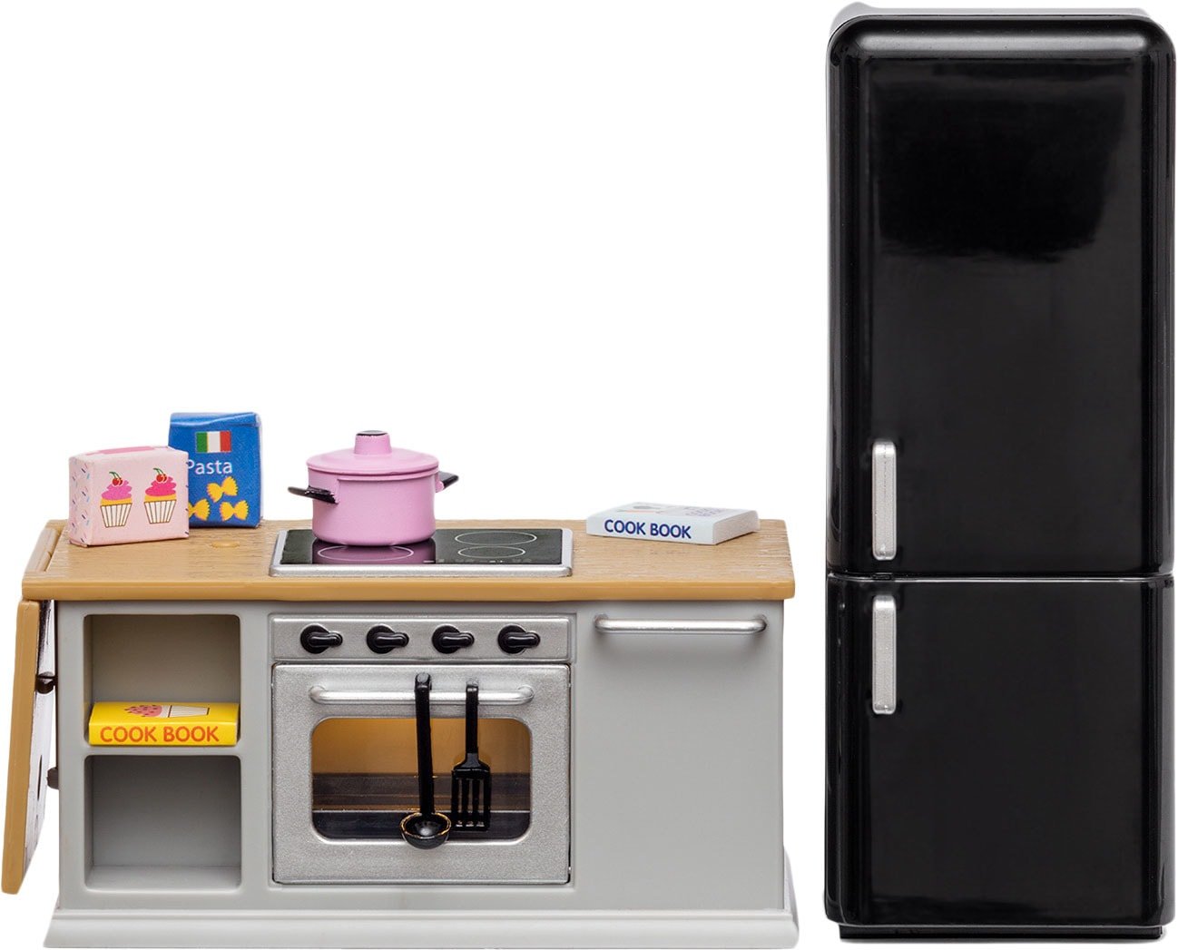

Аксессуары для кукольного домика Lundby Кухонный остров и холодильник 60201800