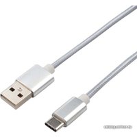 Кабель Rexant 18-1899 USB Type-A - USB Type-C (1 м, серебристый)