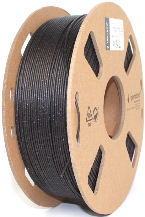 

Пластик Gembird PLA 1.75 мм 1000 г 3DP-PLA-MX3-01-GBK (черный)