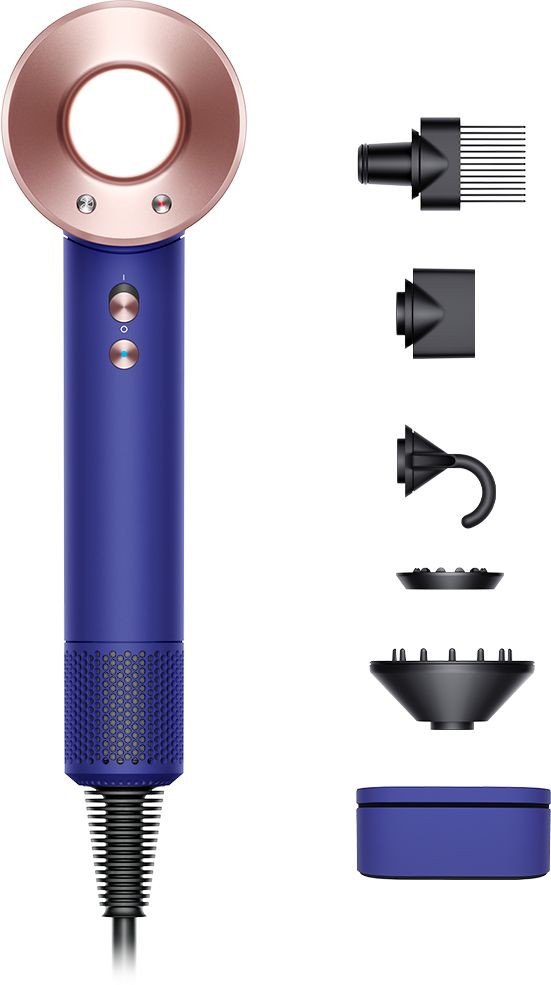 

Фен Dyson HD07 Supersonic 426081-01 (синий/розовое золото)