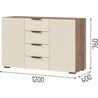 Тумба Стендмебель Соната КМ 01 (моно керамика/дуб крафт табачный) в Витебске