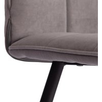 Стул TetChair Bari LT флок (серый/черный)