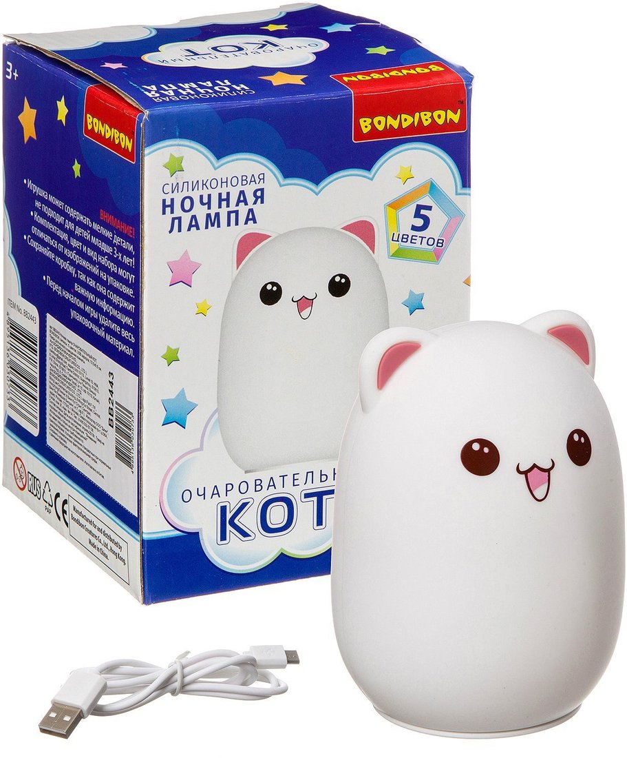 

Ночник Bondibon Очаровательный кот ВВ2443