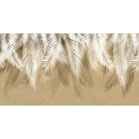 Фотообои Citydecor Пальмовые листья 468x265 бежевый гранж
