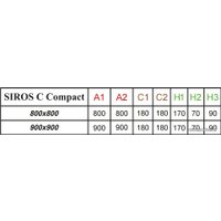 Душевой поддон Radaway Siros C Compact 90x90 [SBC9917-2]