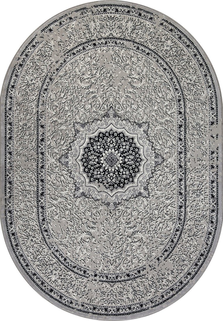 

Ковер для жилой комнаты Merinos Palermo F294-OVAL-DARK GRAY (1x2)