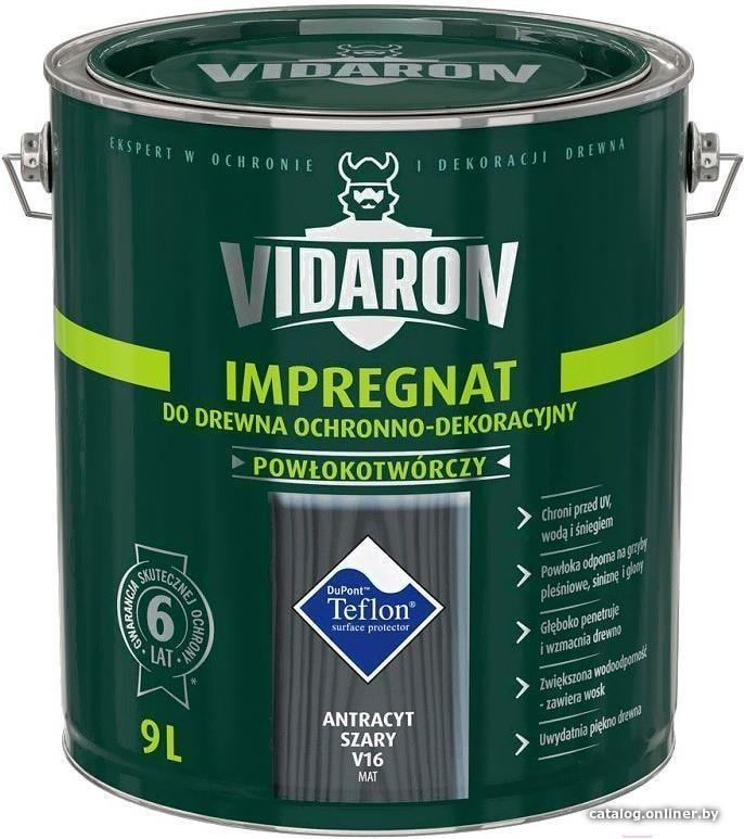 Пропитка Vidaron Impregnant V16 9 л (антрацит)