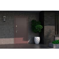 Металлическая дверь Guard Протерма Шоколад букле/уайт (96x205, правая) в Витебске