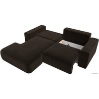 Угловой диван Лига диванов Лига-036 Классик левый 121366L (микровельвет коричневый)