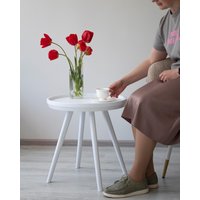 Журнальный столик Sheffilton SHT-CT84 (белый)