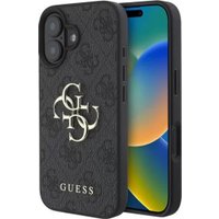 Чехол для телефона Guess PU 4G Big metal logo для iPhone 16 GUHCP16S4GMGGR